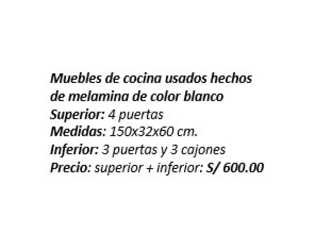 Mubles para cocina