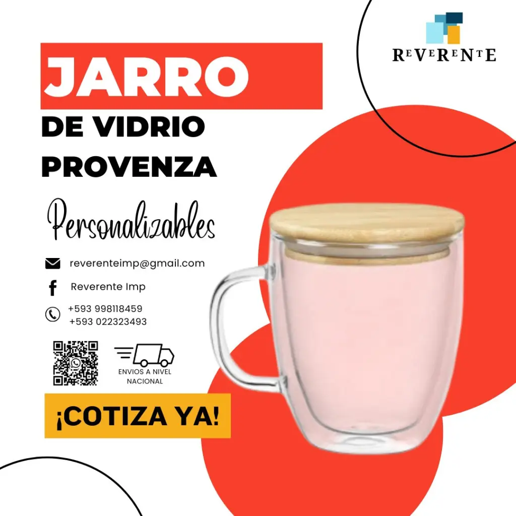 Jarros de Vidrio Provenza: Elegancia y sofisticación con tu logo