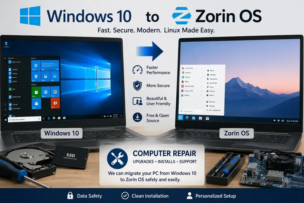 Servicio de Migración de Windows a Zorin OS