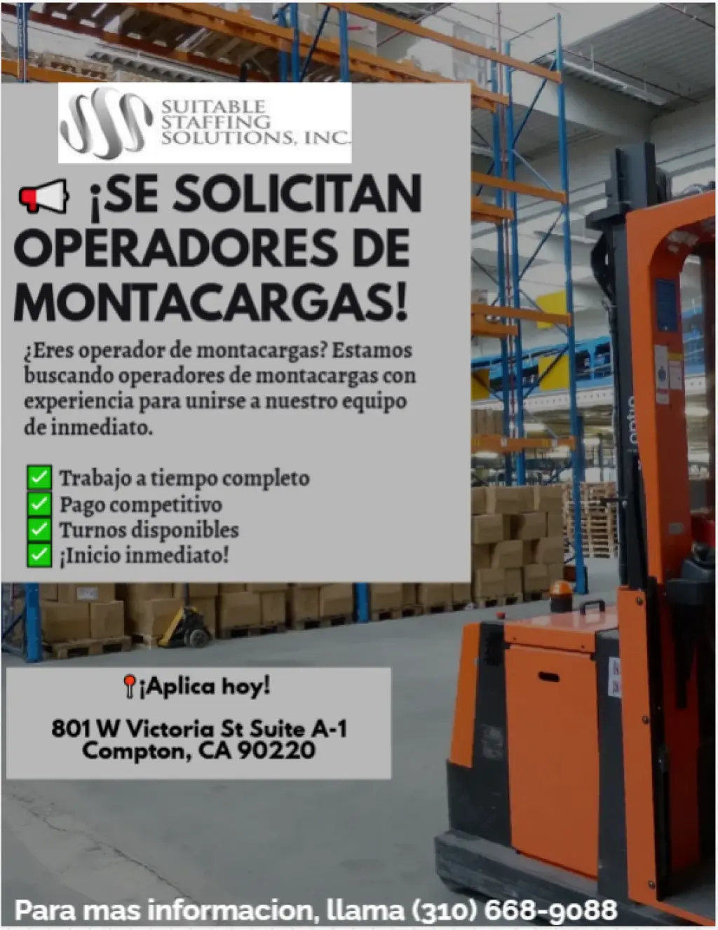 Operardor de Montacarga