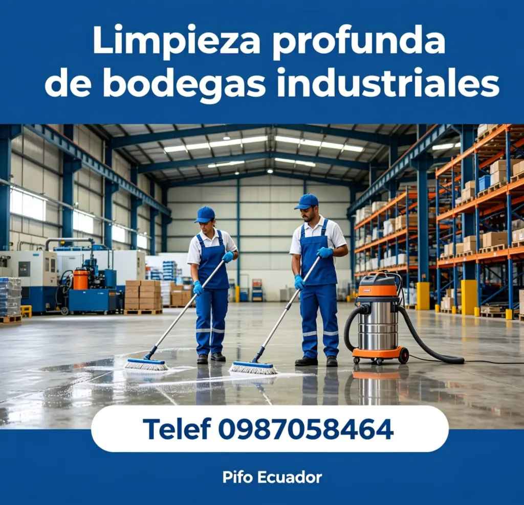 Limpieza de galpones Pichincha teléf 0983439614