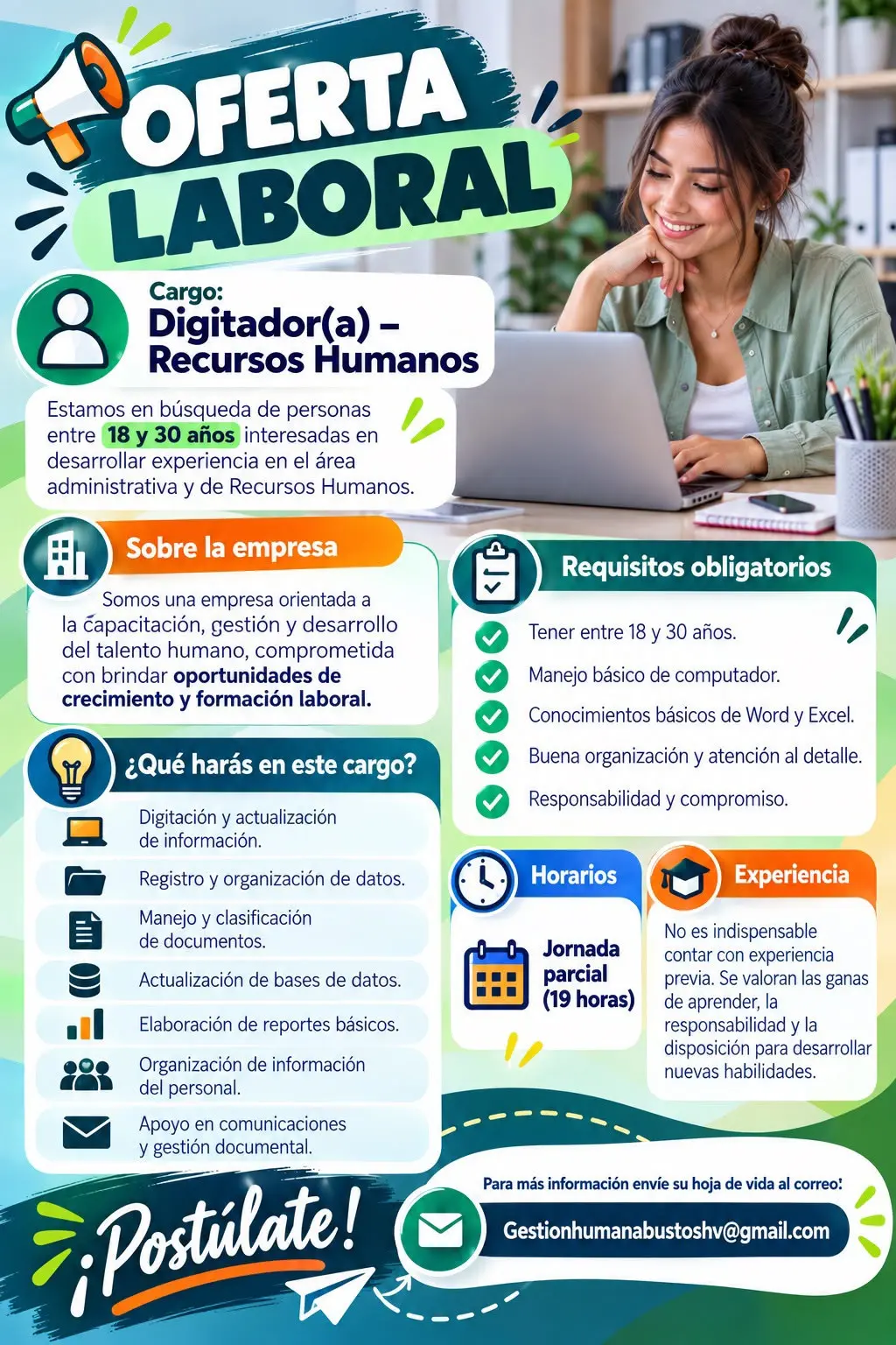 ESTAMOS BUSCANDO PERSONAL