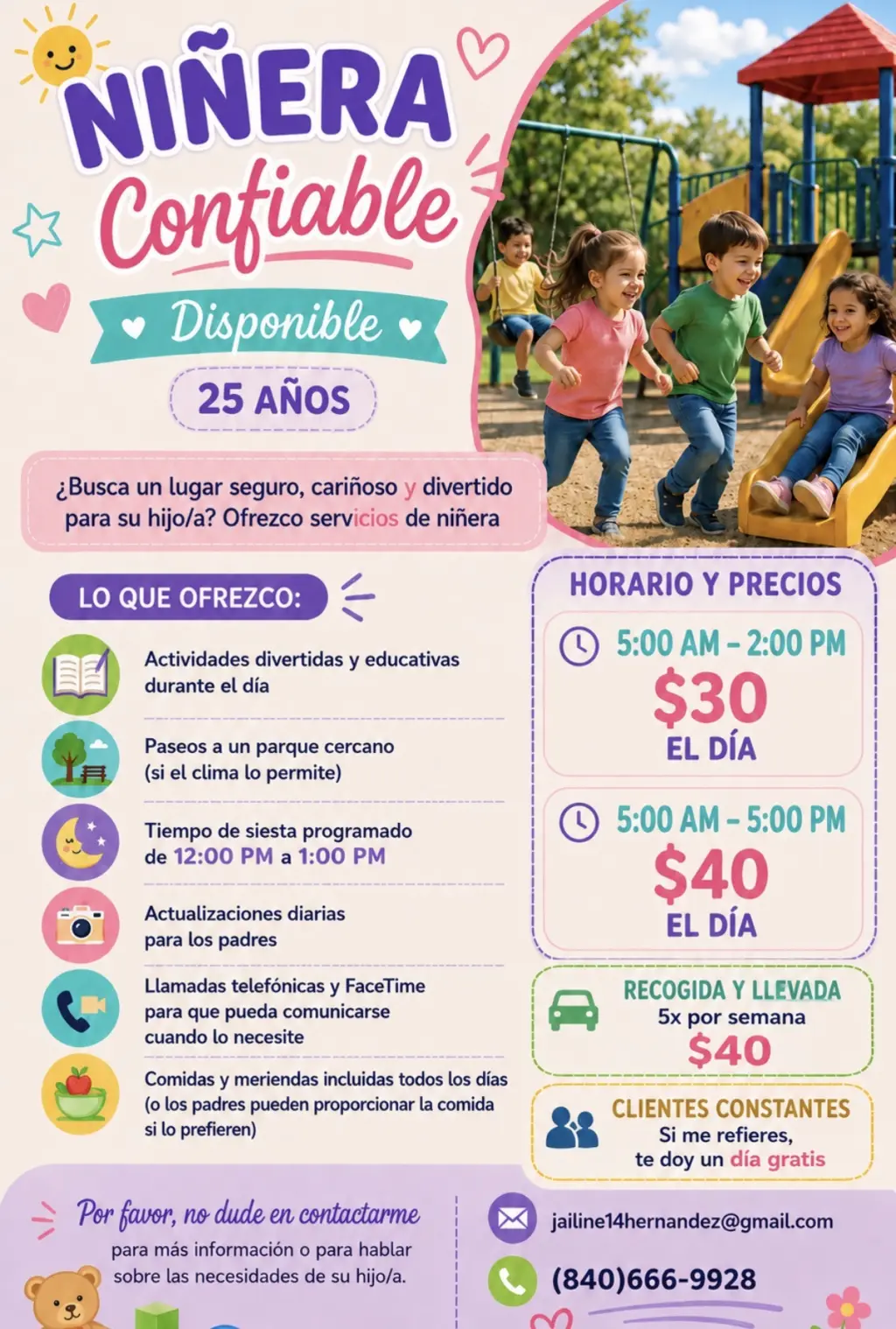 Servicios de Niñera Confiables Disponibles