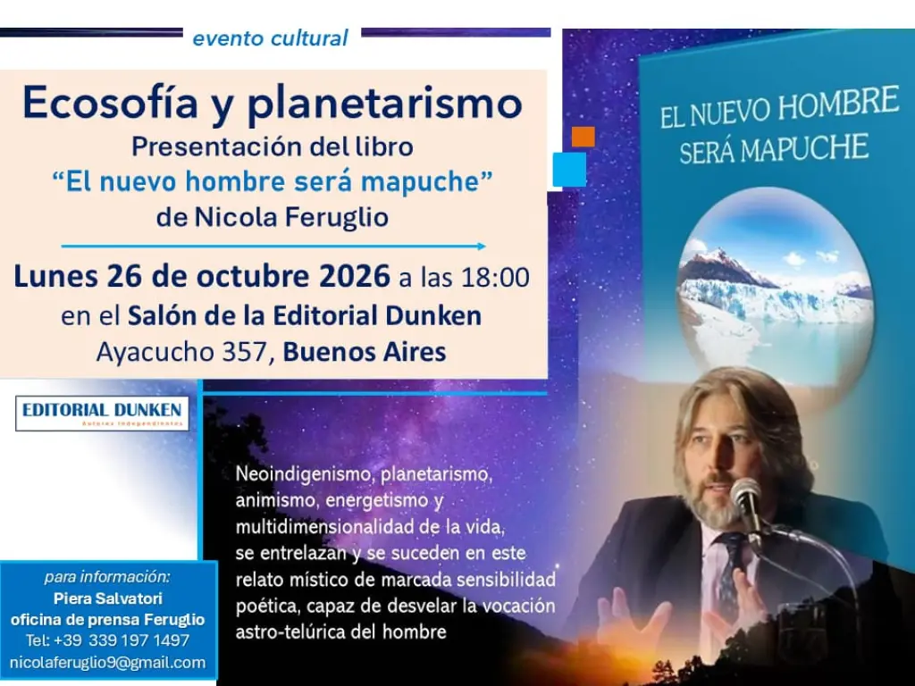 Nicola Feruglio "ECOSOFÍA Y PLANETARISMO" - evento cultural y presentación libro
