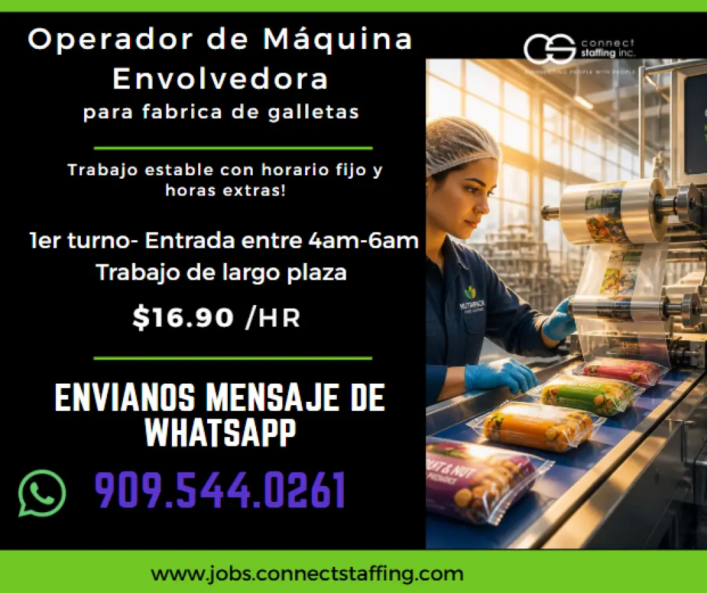 Operadores/as de Maquina Envolvedora