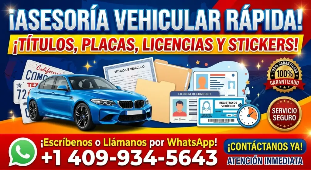 Gestión y Asesoría Vehicular Rápida / Títulos, Placas y Licencias
