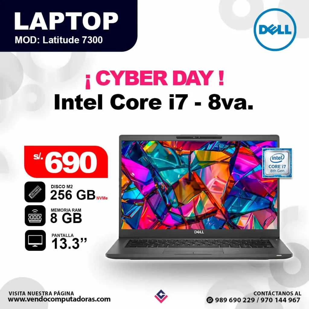 Laptop Dell Latitude 7300 core i7 - 8va.