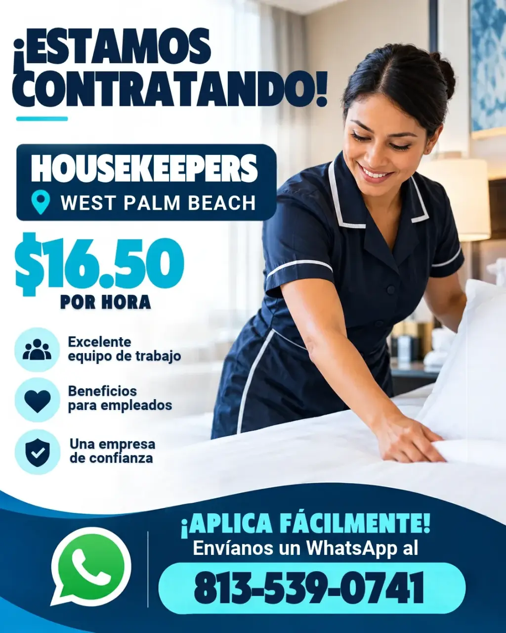 Recamarera / Personal de Limpieza de Habitaciones (Housekeeping)
