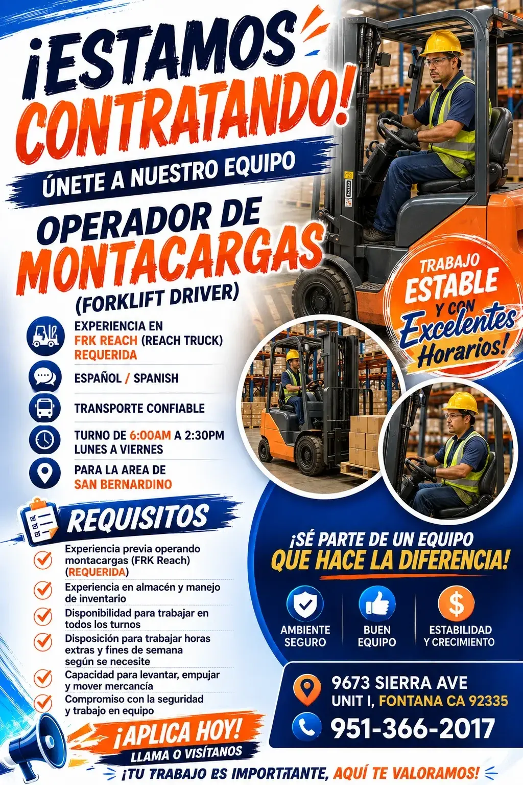 Operador de Montacargas (Forklift Driver)