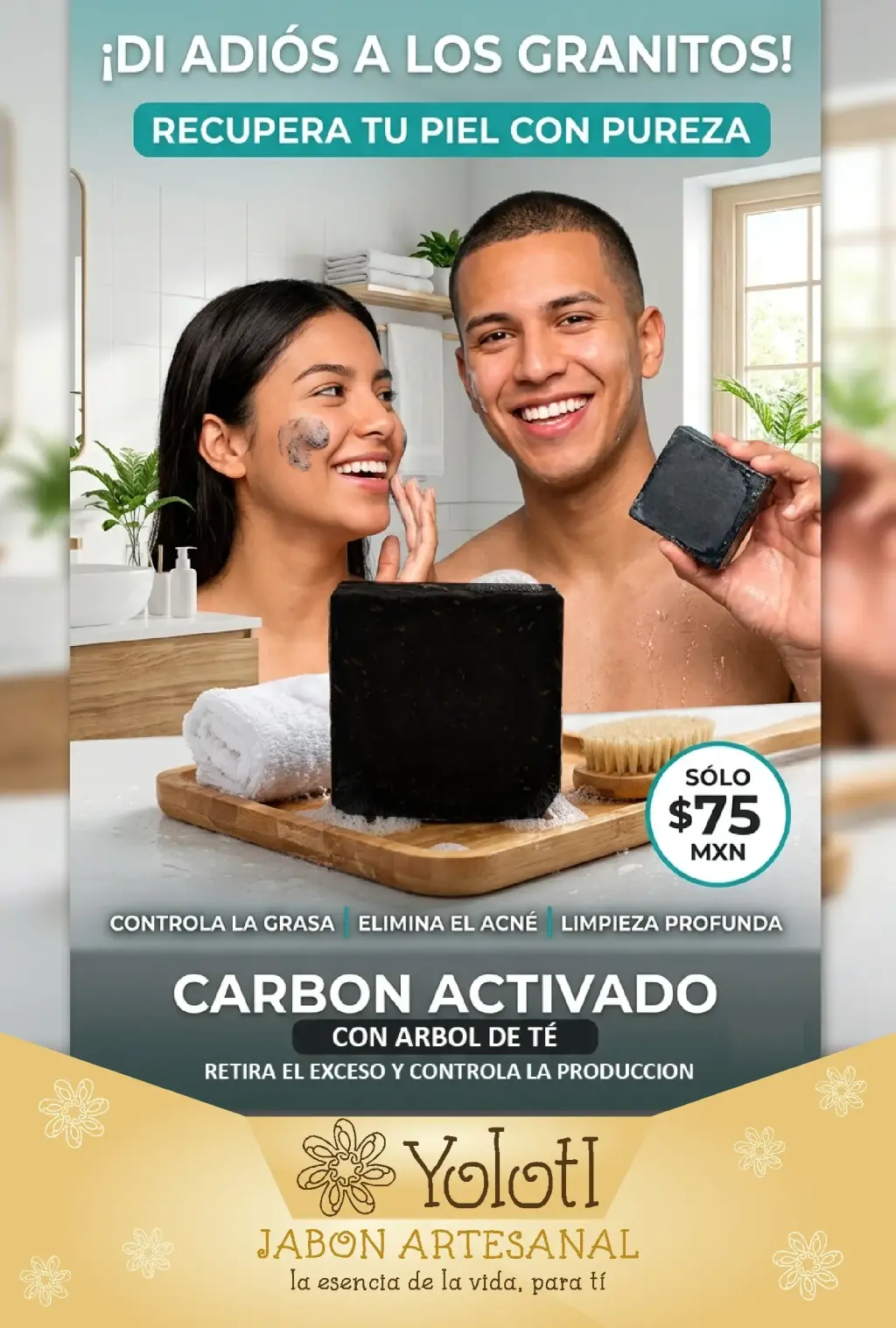 Jabón de Carbón Activado