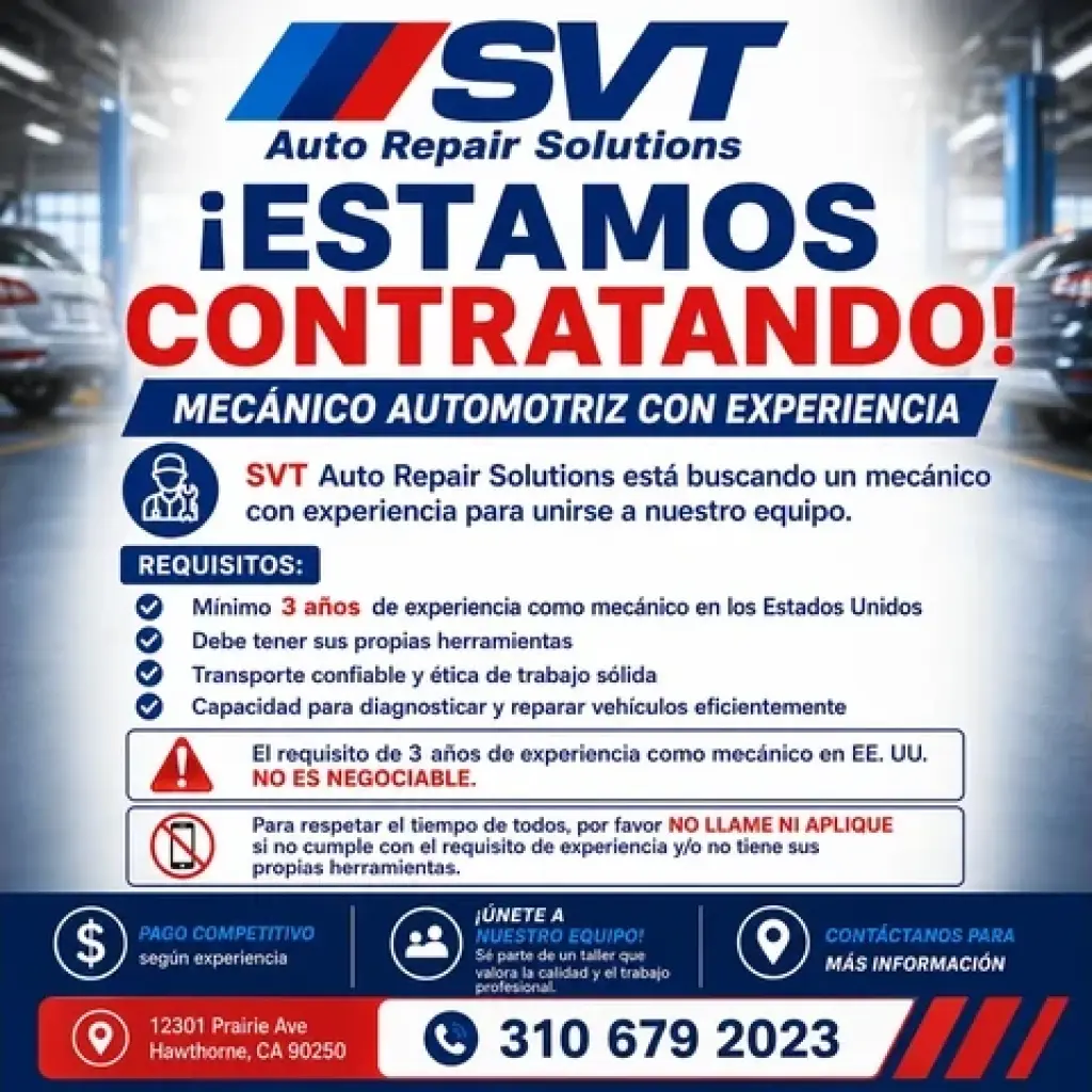 OFREZCO EMPLEO EN HAWTHORNE