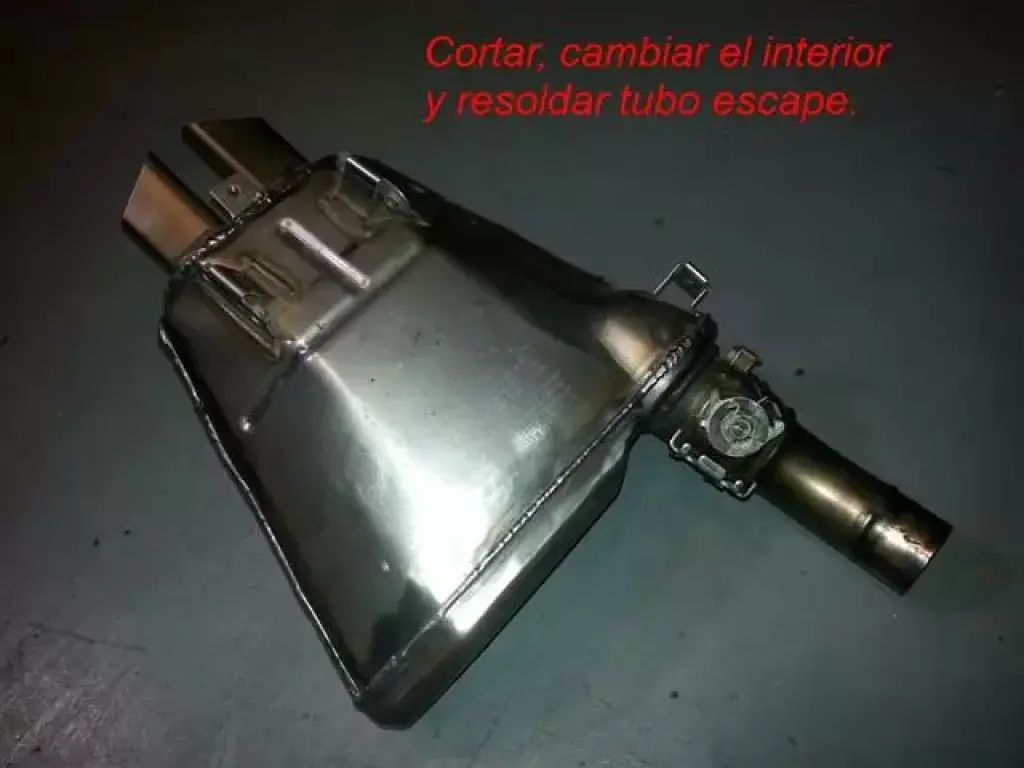 Colector/tubo escape.Soldadura