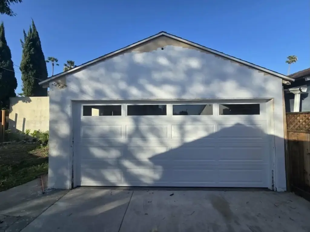 White Basic Rollup garage door