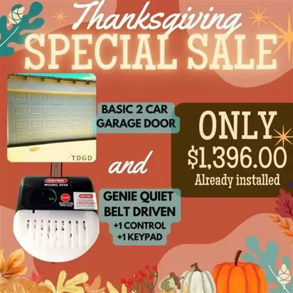Fall garage door clearance