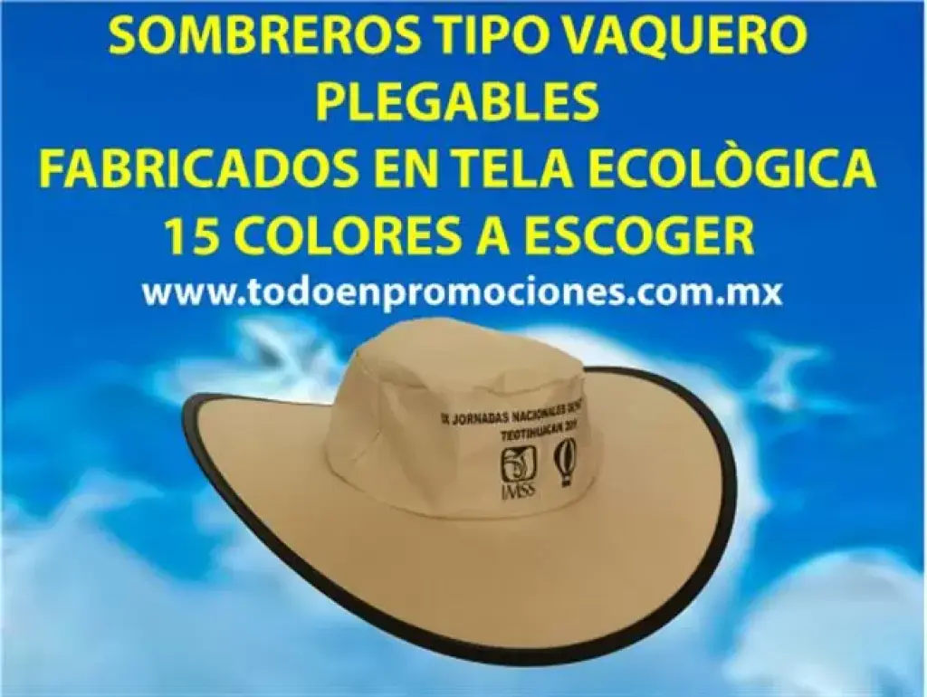 SOMBREROS PLEGABLES PERSONALIZ