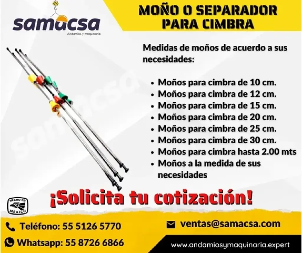 MOÑO SEPARADOR PARA CIMBRA