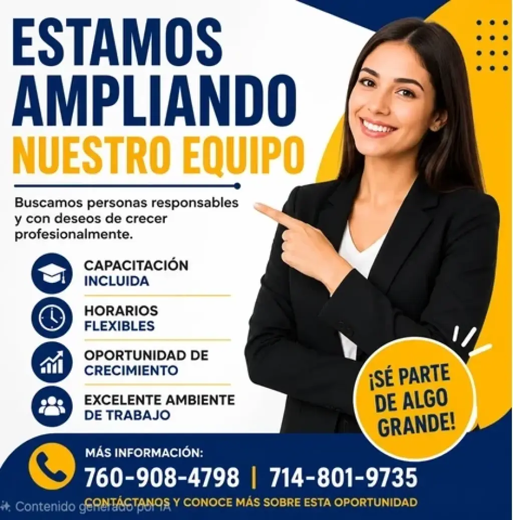 Nueva Oportunidad de Trabajo