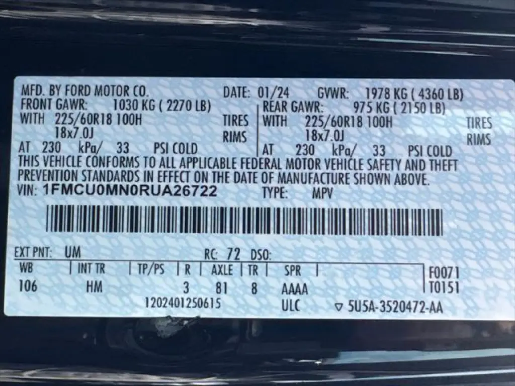 Ford Escape 2024 ST-Line 4dr SUV