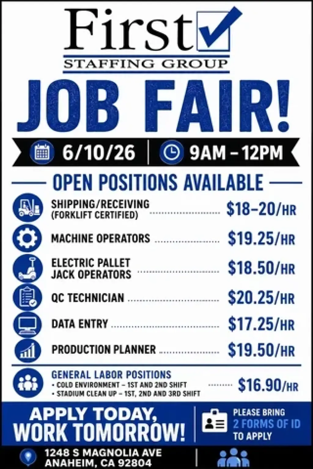 FERIA DE TRABAJO 6/10