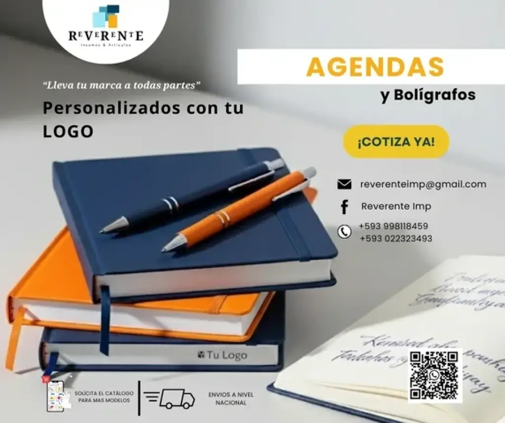 Agendas y bolígrafos personali
