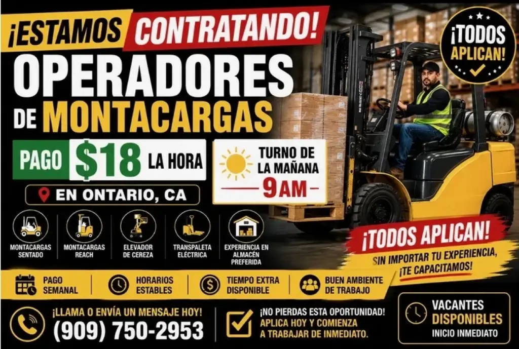 Operadores de Montacargas