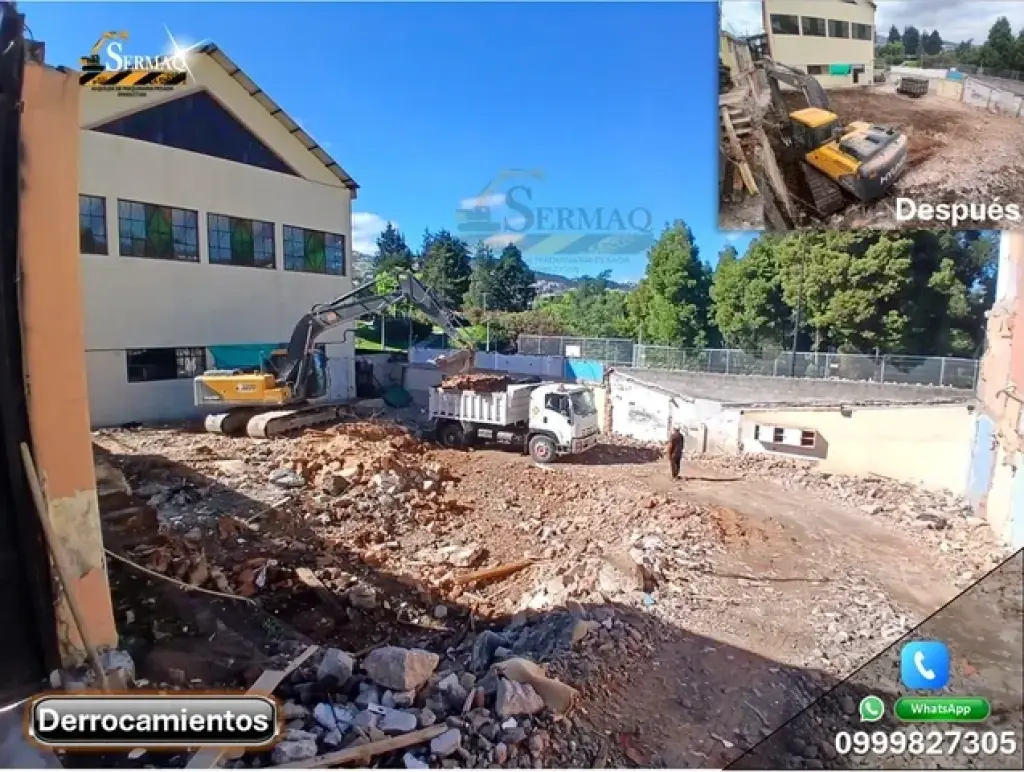 Demolición, Desbanques, Excava