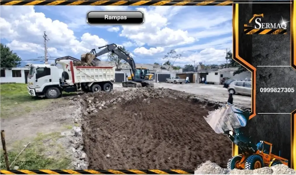 Rampas, Excavaciones, Zanjas