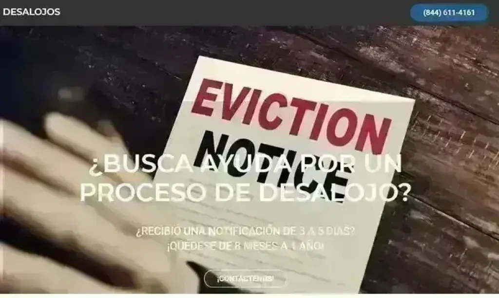 ¿BUSCA AYUDA POR DESALOJO?