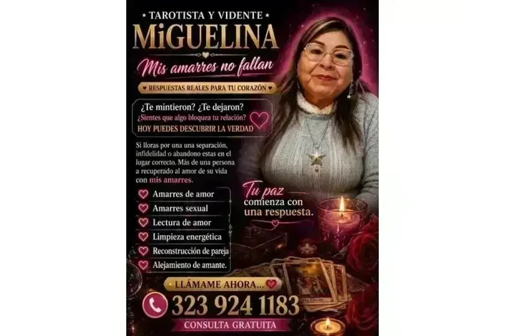 ✨TAROTISTA VIDENTE MIGUELINA🔮