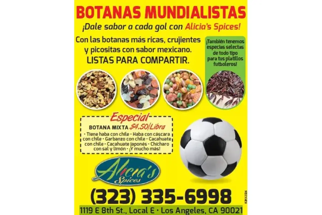 BOTANAS MUNDIALISTAS!