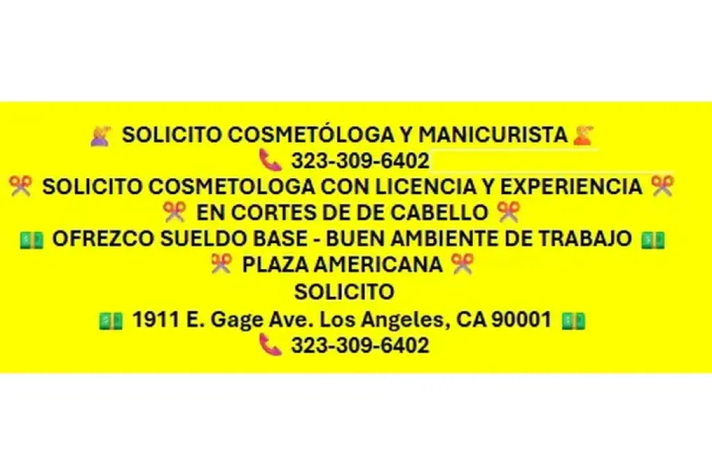COSMETÓLOGA Y MANICURISTA