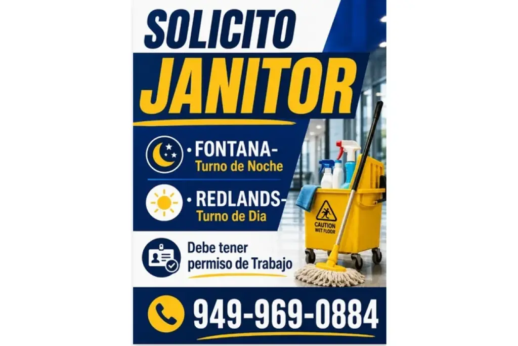 JANITOR📍FONTANA📍REDLANDS