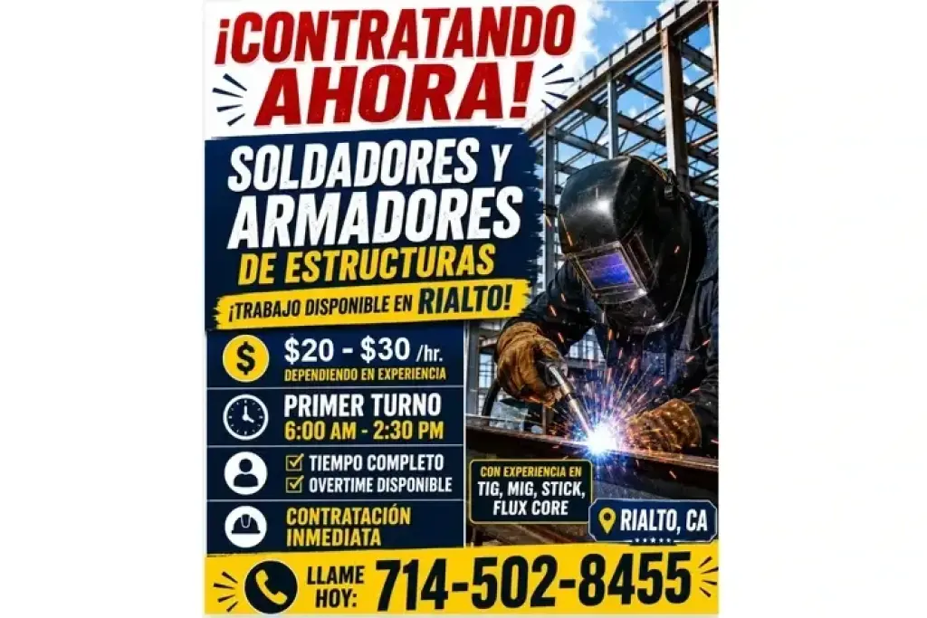 SOLICITO SOLDADORES 📍Rialto