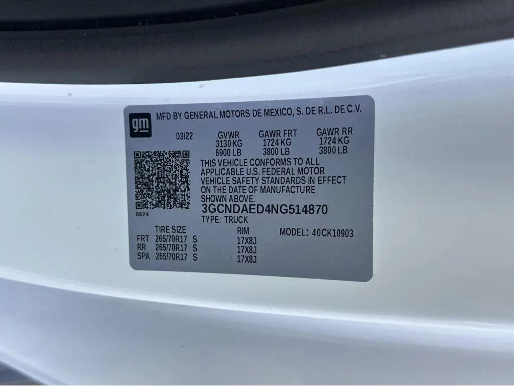 2022 Chevrolet Silverado 1500
