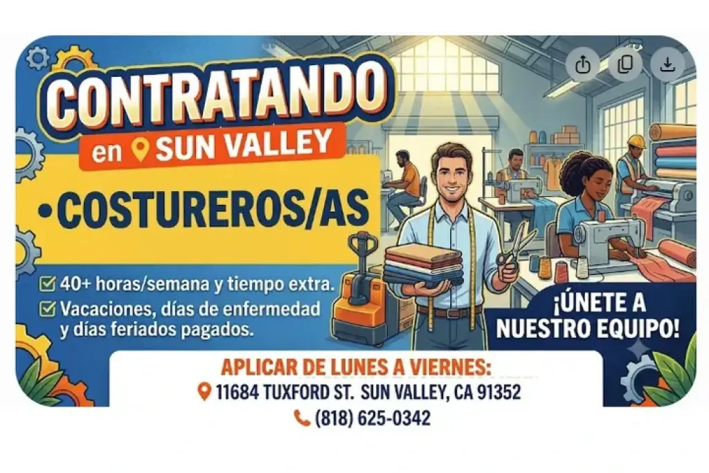 COSTUREROS(AS)📍Sun Valley