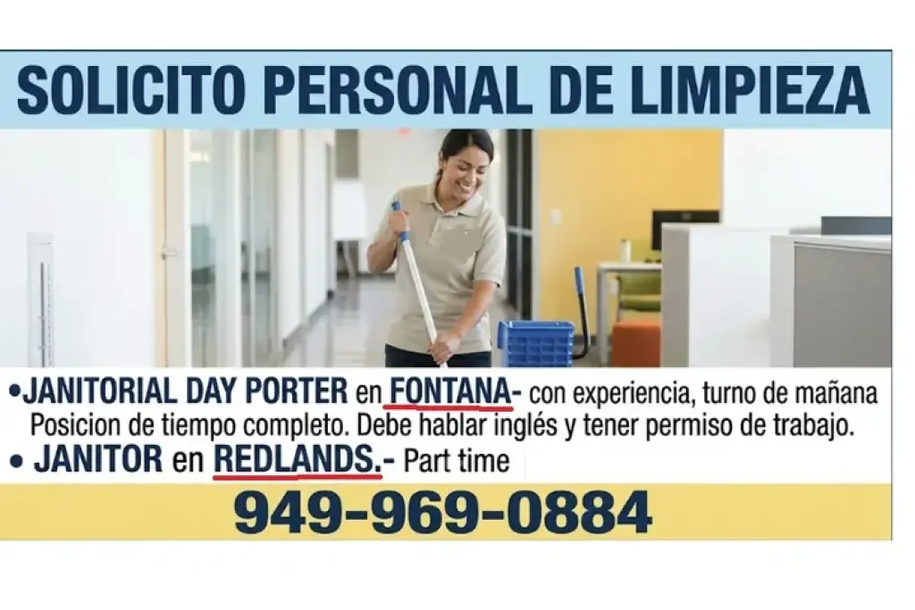 JANITOR📍FONTANA📍REDLANDS