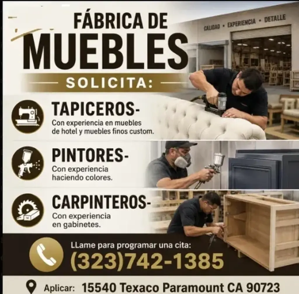 TAPICERO/  PINTOR/ CARPINTERO