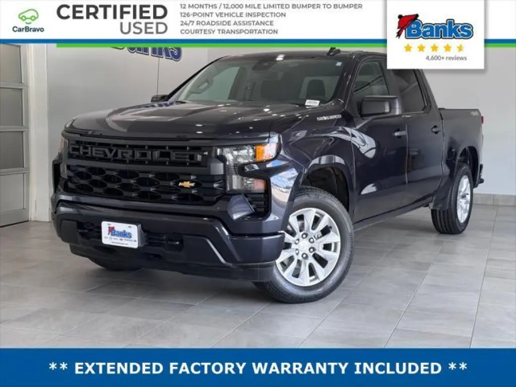 Chevrolet Silverado 1500 2023 4x4 Custom 4dr Crew Cab 5.8 ft. SB