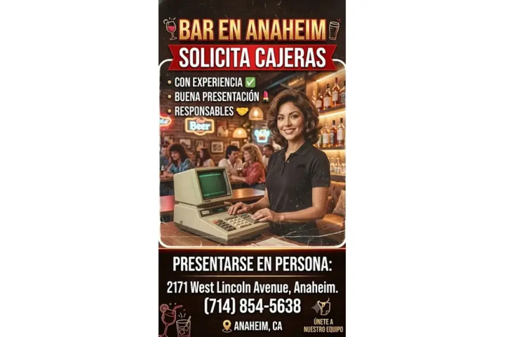 SOLICITO CAJERAS en📍 Anaheim
