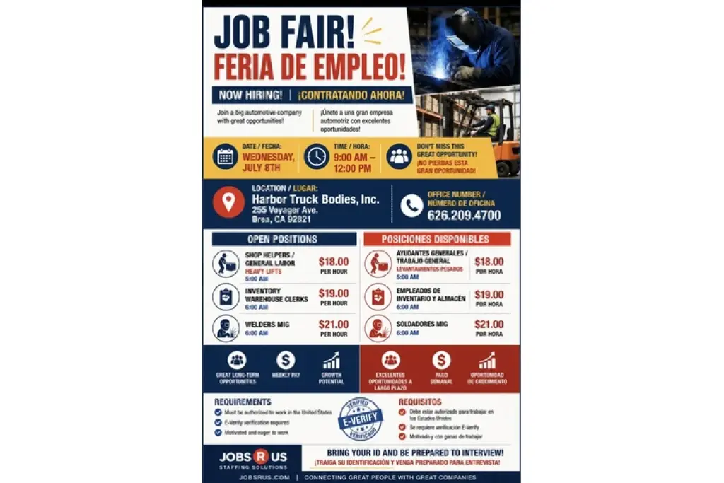 ¡FERIA DE TRABAJO EN BREA!