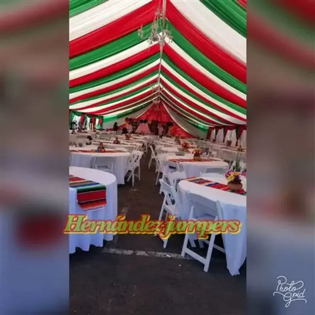 Carpas mesas  water slide