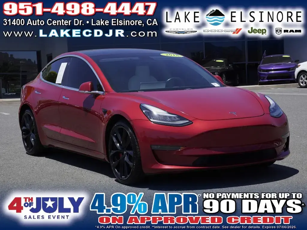 Tesla Model 3 2018 AWD Performance 4dr Fastback