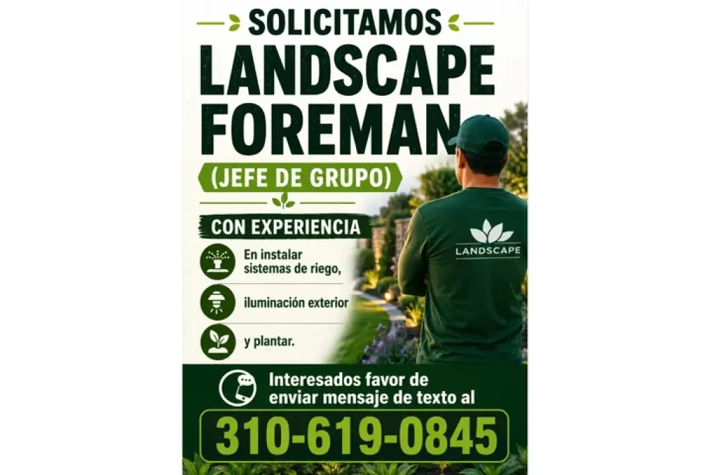 🌳JEFE DE GRUPO de JARDINERÍA
