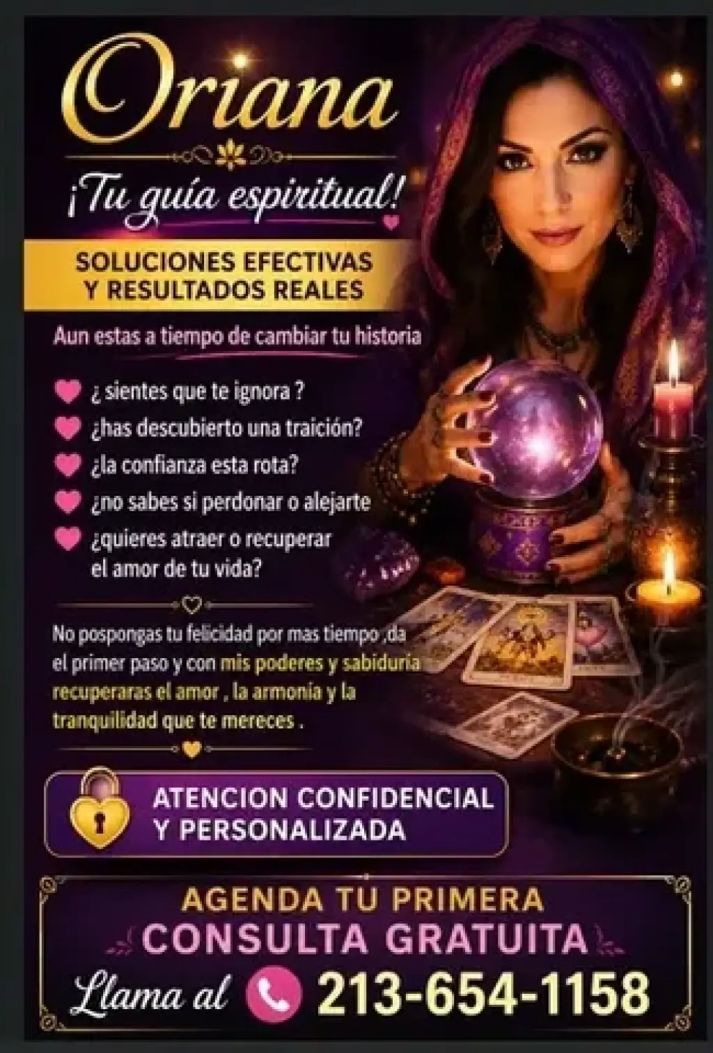 "ORIANA" ¡TU GUÍA ESPIRITUAL!