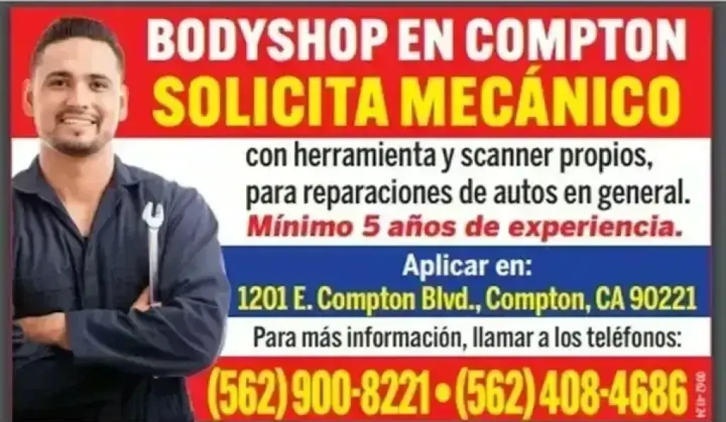 BODYSHOP SOLICITA MECÁNICO