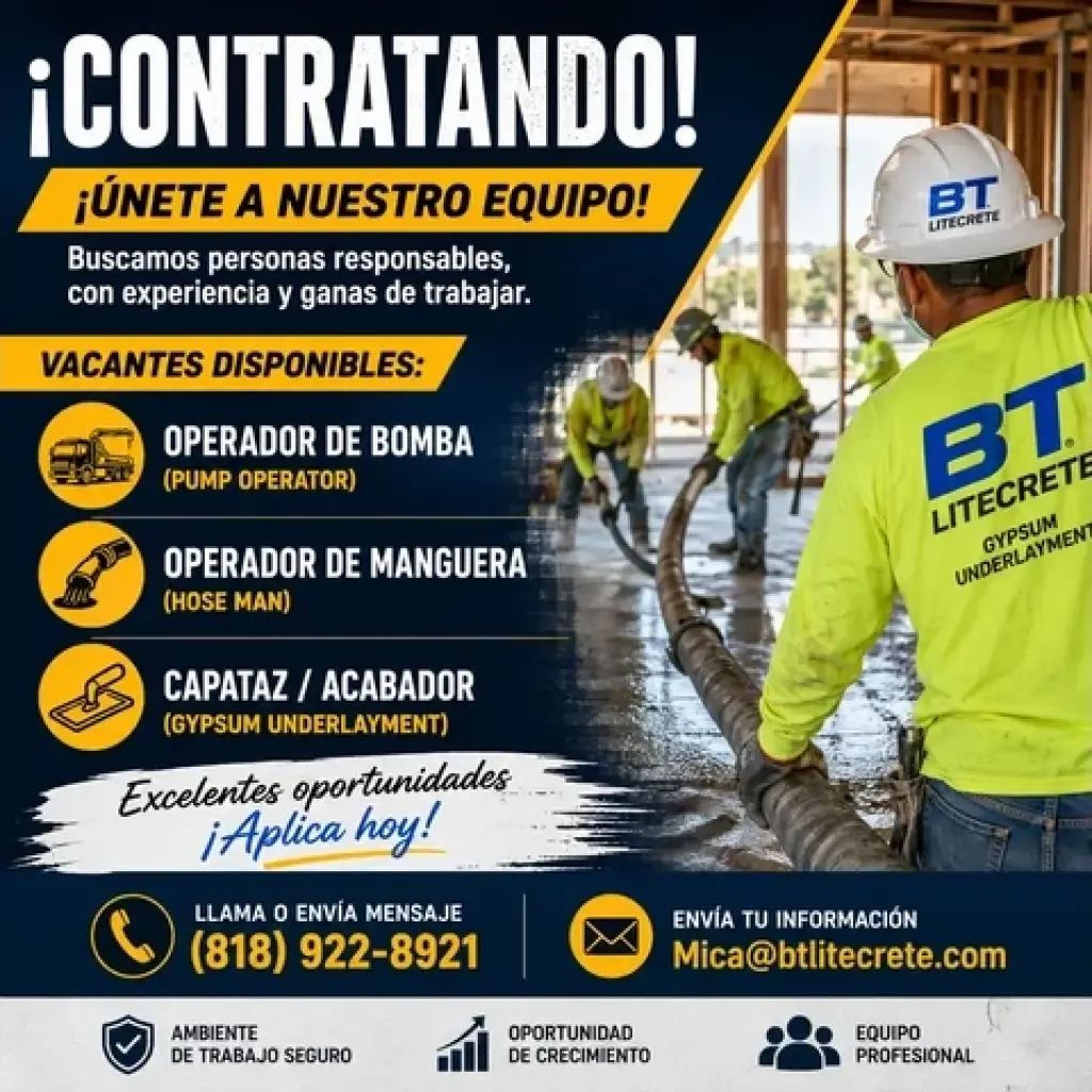 🚨 ¡ESTAMOS CONTRATANDO! 🚨