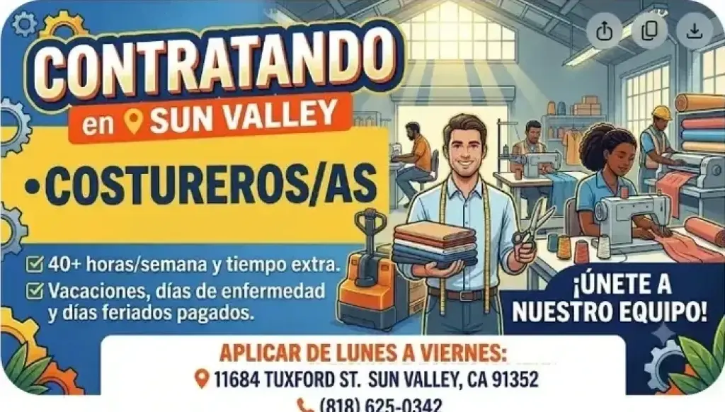 COSTUREROS(AS)📍Sun Valley