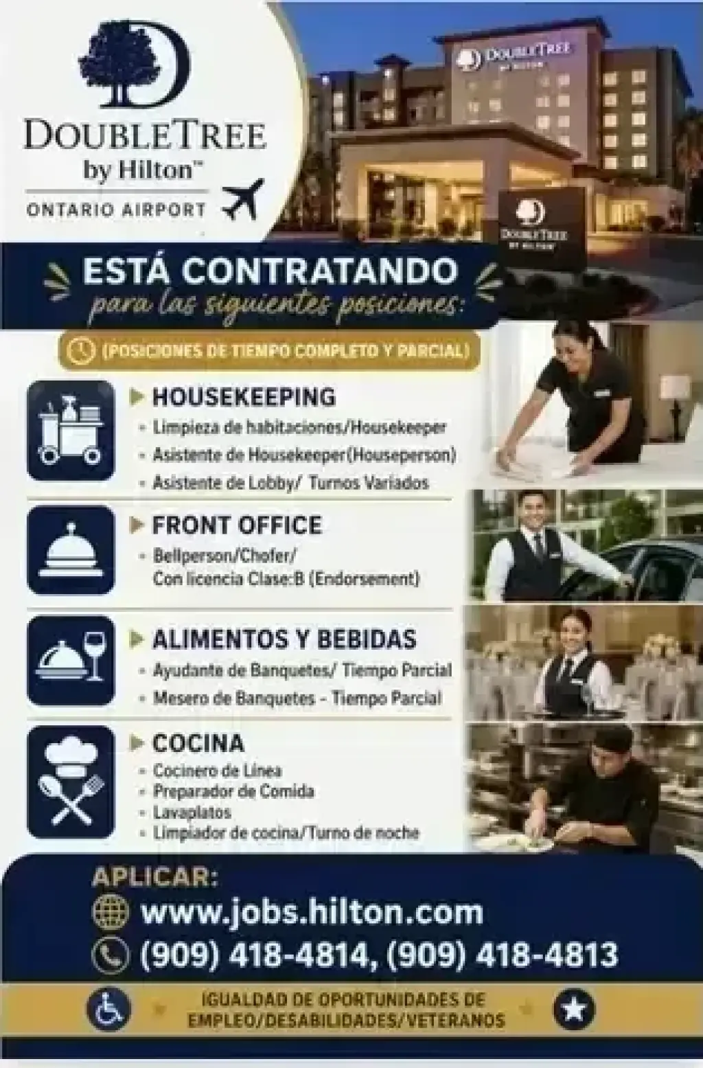 TRABAJOS EN HOTEL 📍Ontario