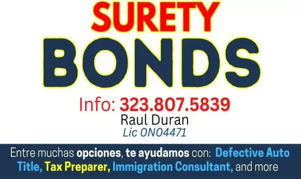Necesitas un BOND 323-807-5839