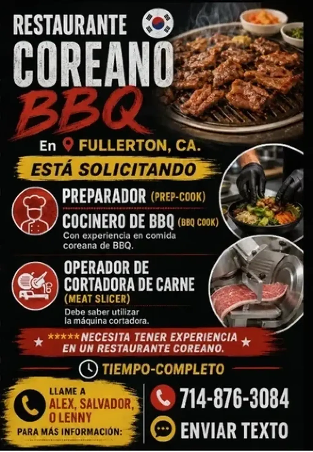 RESTAURANTE ESTÁ CONTRATANDO📍